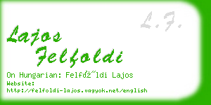 lajos felfoldi business card